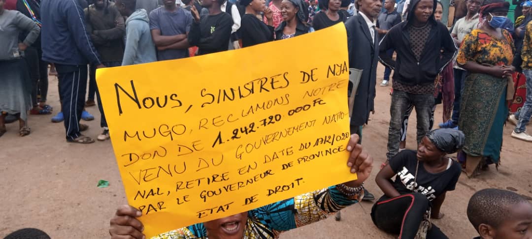 les sinistrés des Nyamugo montent au créneau et exigent leur argent