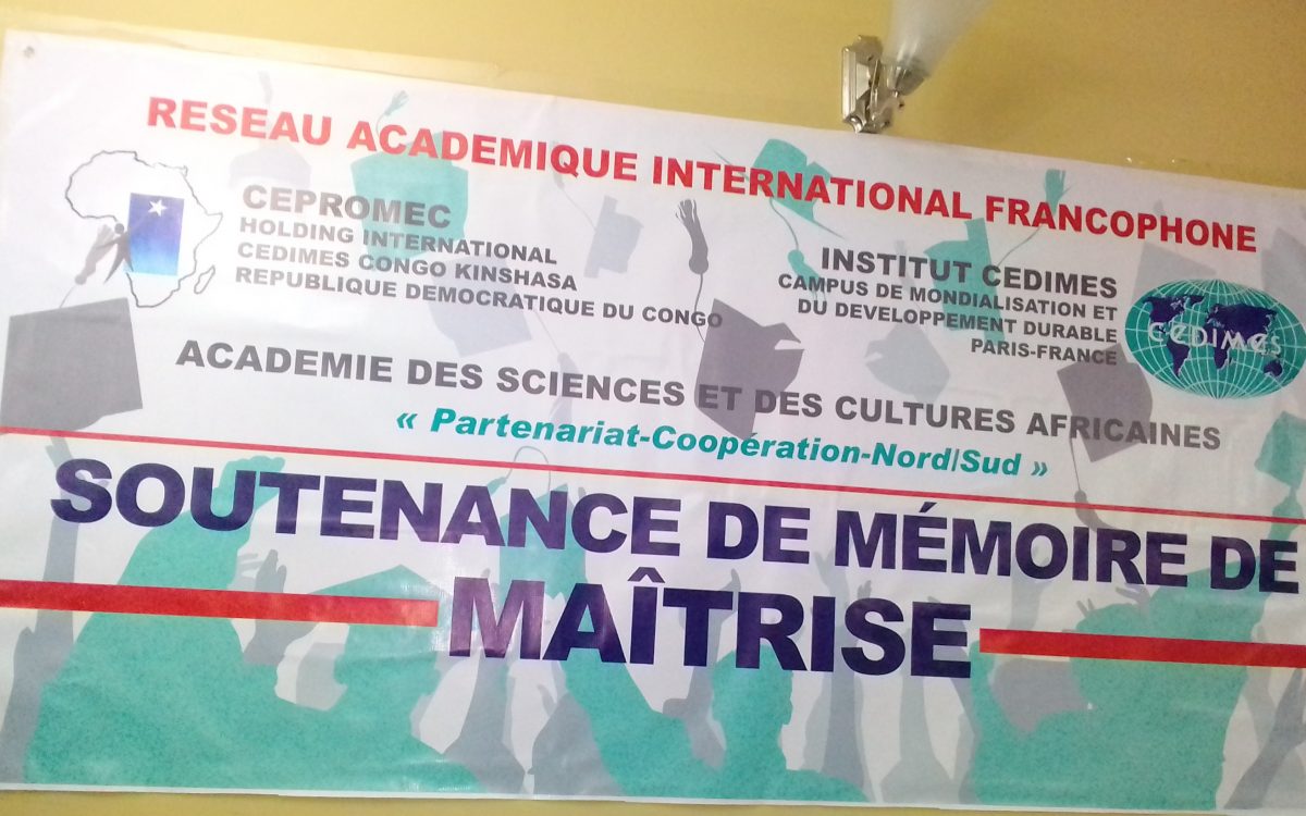 soutenance publique de mémoire de maîtrise à L'asca