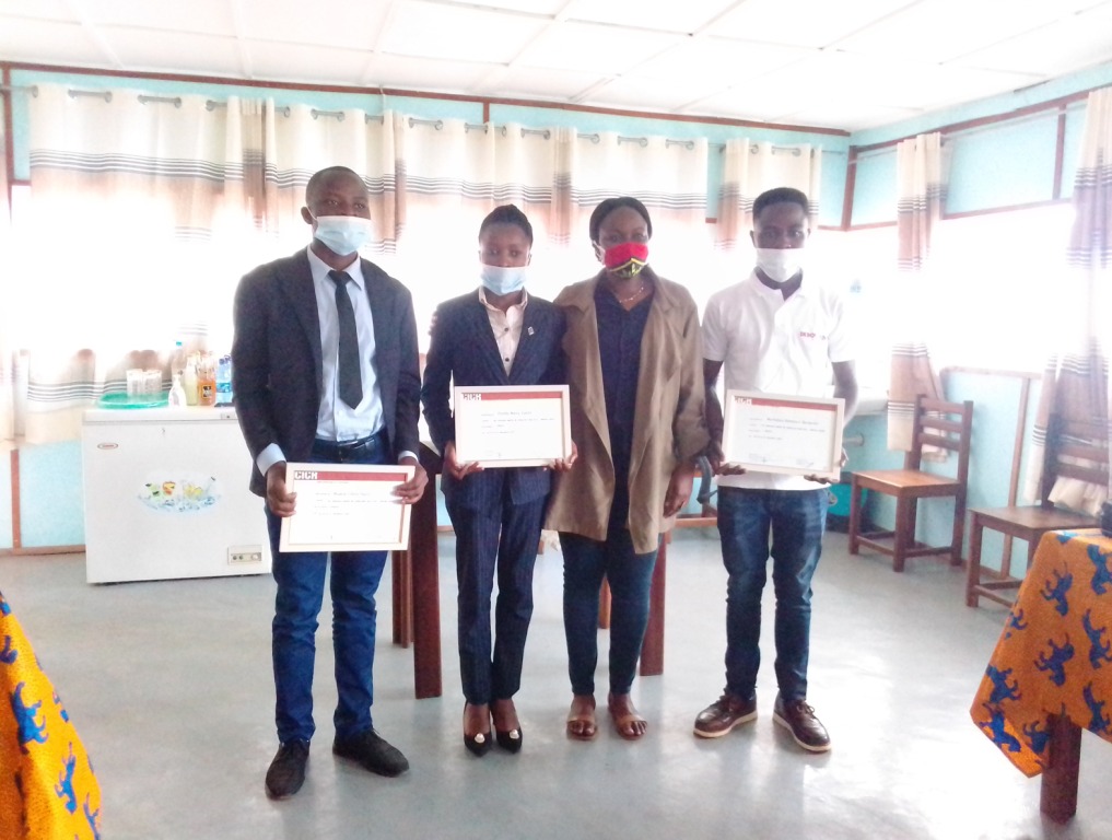 les trois lauréats du concours CICR 2020 primés