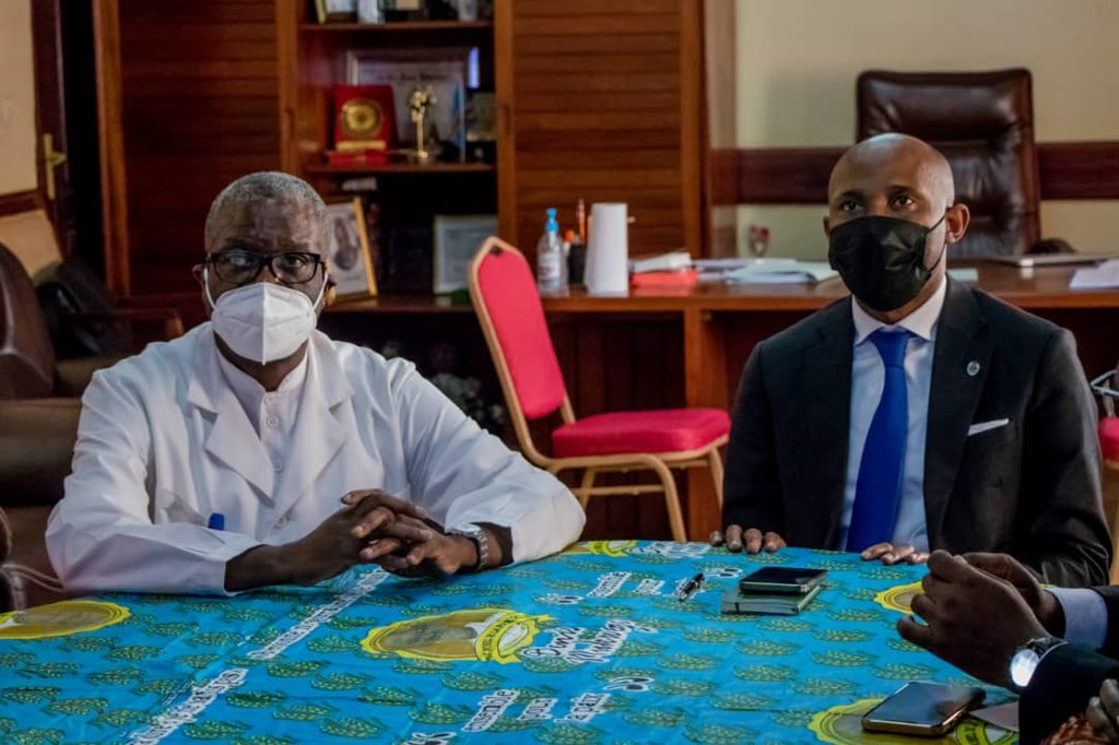 Patrick Muyaya et Dr Dénis Mukwege à Panzi