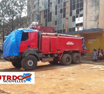 camion anti-incendie de la mairie de Bukavu