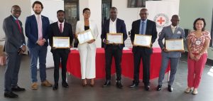Lauréats des prix CICR 2022, à Bukavu. Photo Deboutrdc.net
