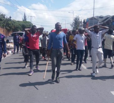 Marche des étudiants à Goma, RDC. Photo tiers