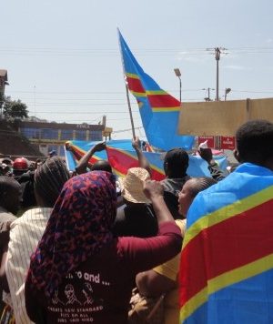 Rassemblement à la Place de l'Indépendance à Bukavu le 1er février 2023, lors de la marche de la Société civile contre la balkanisation de la RDC et l'agression rwandaise. Ph. crédit tiers