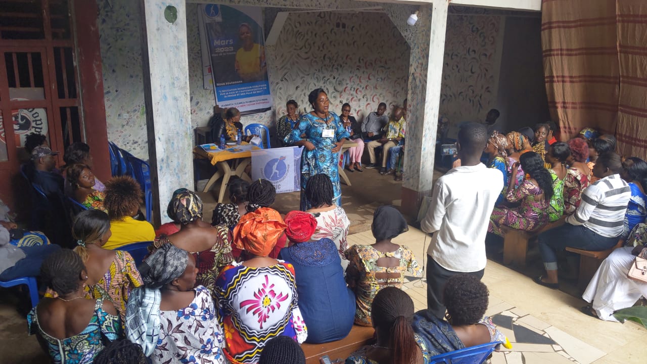 La base de Nabintu Ilunga Florence à Kadutu sur le thème de la JIF 2023