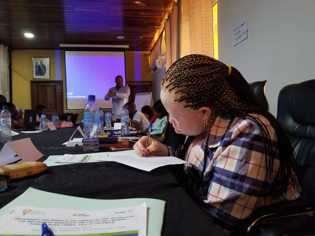 WIPC_Atelier sur l'engagement des réseaux des femmes et des jeunes avec les mécanismes régionaux des droits de l'Homme_24 juillet 2023. Photo crédit Jonathan Magoma, deboutrdc.net