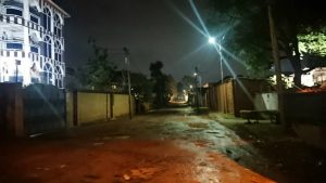 Lampadaire installé à Muhumba par la MONUSCO