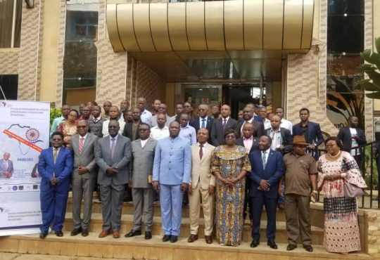 Photo de famille, atelier de renforcement des capacités entrepreneuriales en consultance internationale par CCAF, Bukavu, Hotel Panorama, 13.09.2023